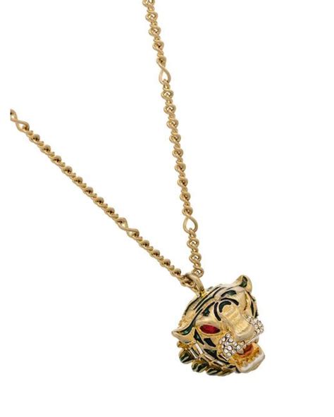 gucci tiger head watch|Gucci tiger necklace.